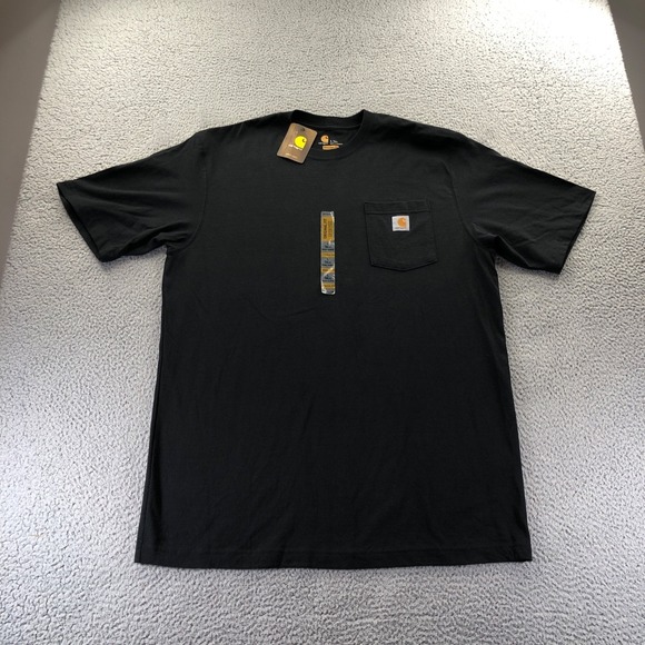 Carhartt Other - Carhartt Shirt Mens Large Tall Black K87 Pocket T Loose Fit Heavy Cotton New